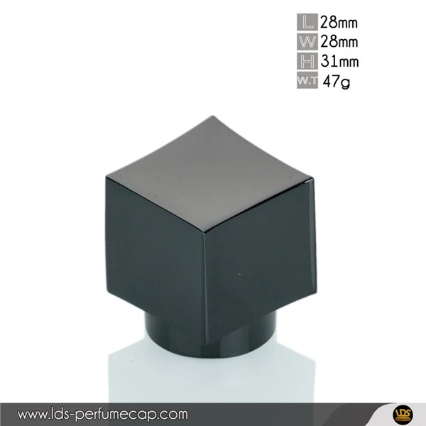 Tampa de perfume Matt Black Zamak