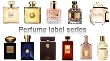 Foco sincero do fornecedor na embalagem de perfumes